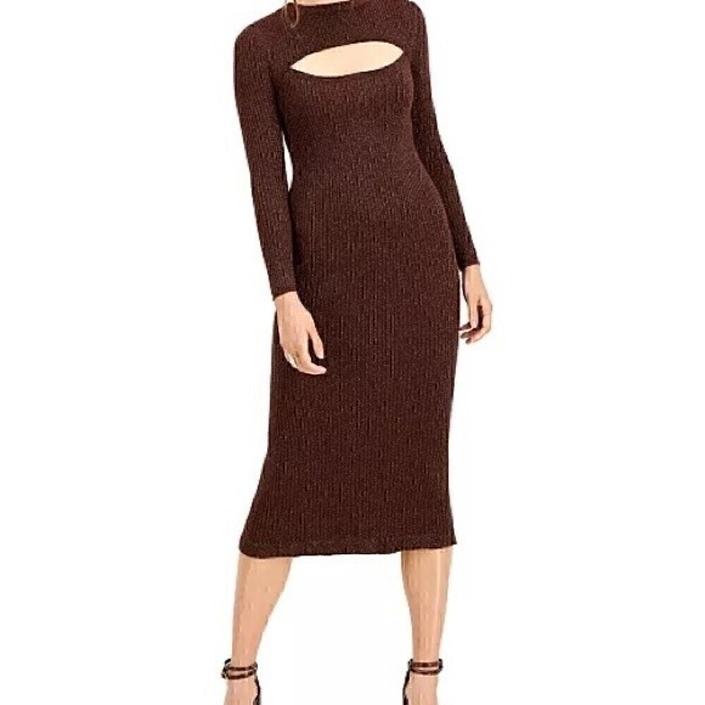 LUCY PARIS Carolyn Glitter Dress Women's Carolyn Glitter Dress,Brown, Meduim
